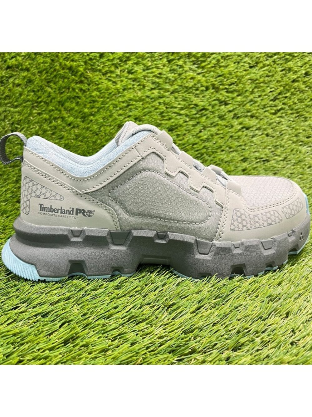 Timberland Pro Powertrain EV Womens Size 8D Gray Composite Toe Safety Work Shoes